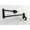 Kingston Brass KS4100PX Metropolitan Wall Mount Pot Filler, Matte Black KS4100PX - alternate 2
